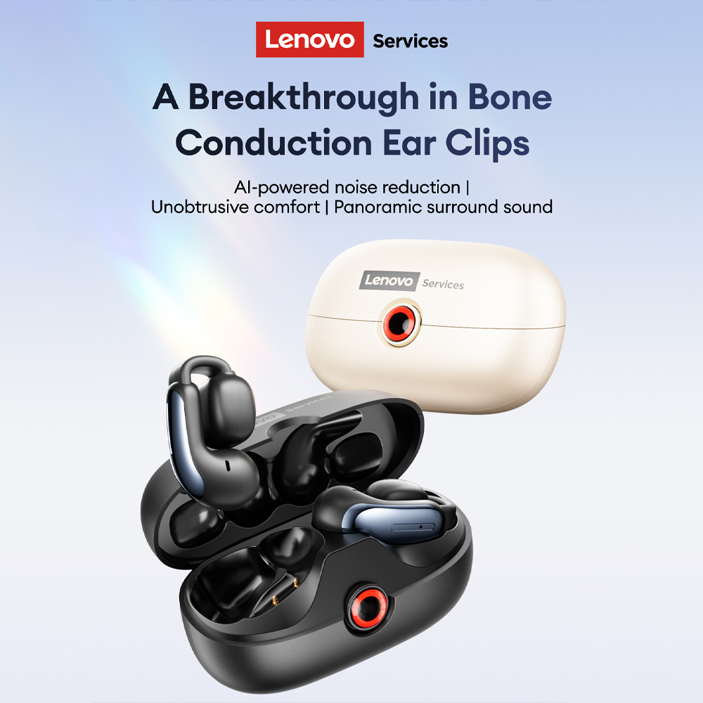 Headphones - Lenovo LES-108 condução óssea tws clipes