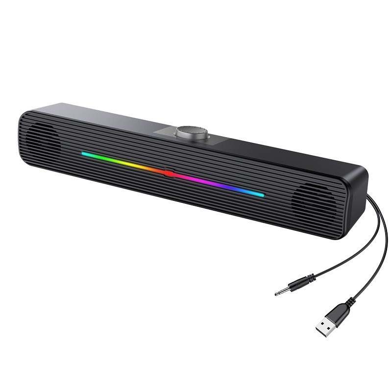 Rgb Computer Soundbar For Pc - E-1407 Caixa de Som Sem Fio