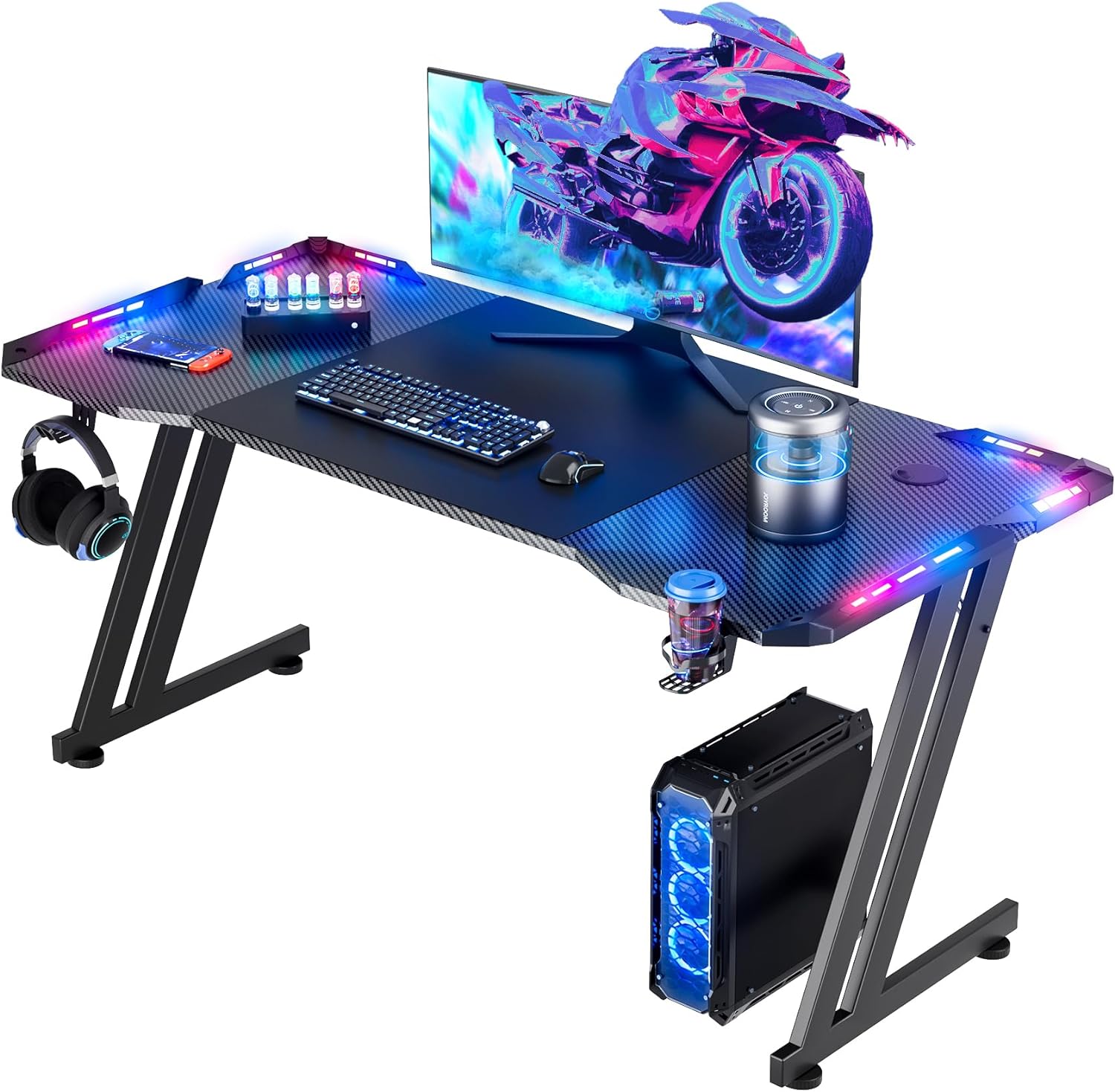 Gaming Headset With Mic Rgb - Mesa de Jogos de 47