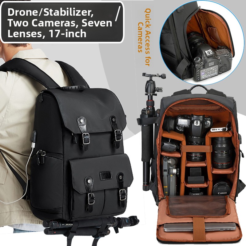 Drones - Mochila Profissional para Câmera DSLR, Grande