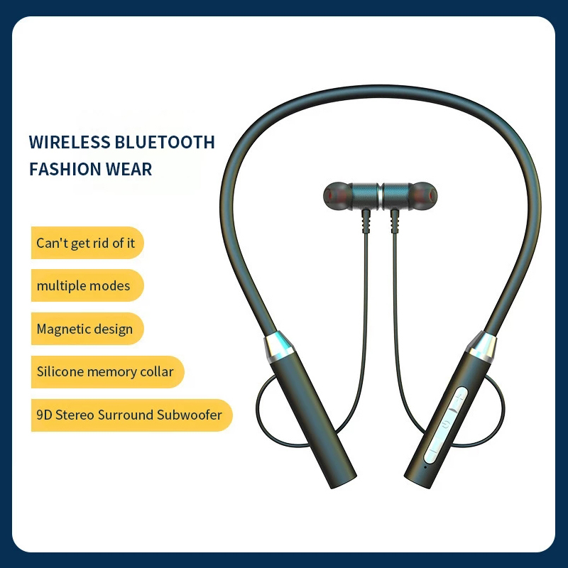 Magnetic Neckband Sports Earphones - Fone bluetooth 5.0 neckband fones de