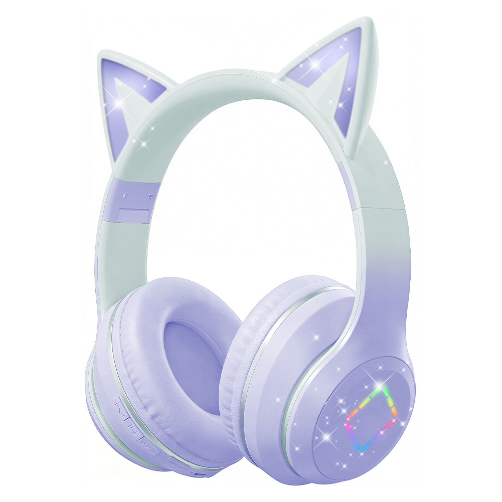 Cat Ear Bluetooth Headset Led - Lindos auscultadores sem fios com orelhas