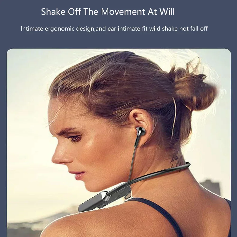 Magnetic Neckband Sports Earphones - Fones de ouvido sem fio bluetooth