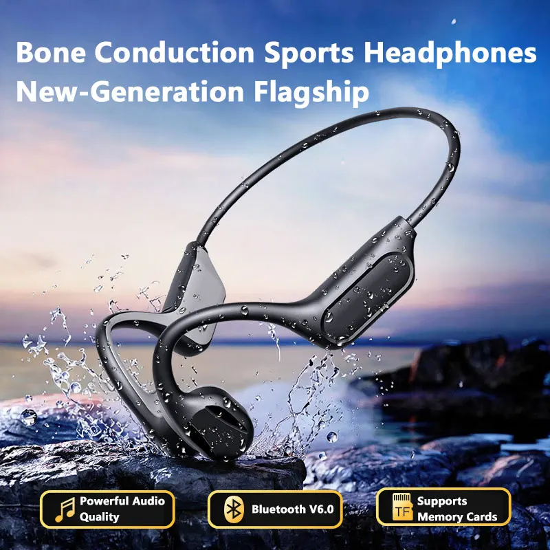 Bone Conduction Running Headphones - NOVOS Fones de Ouvido Bluetooth de