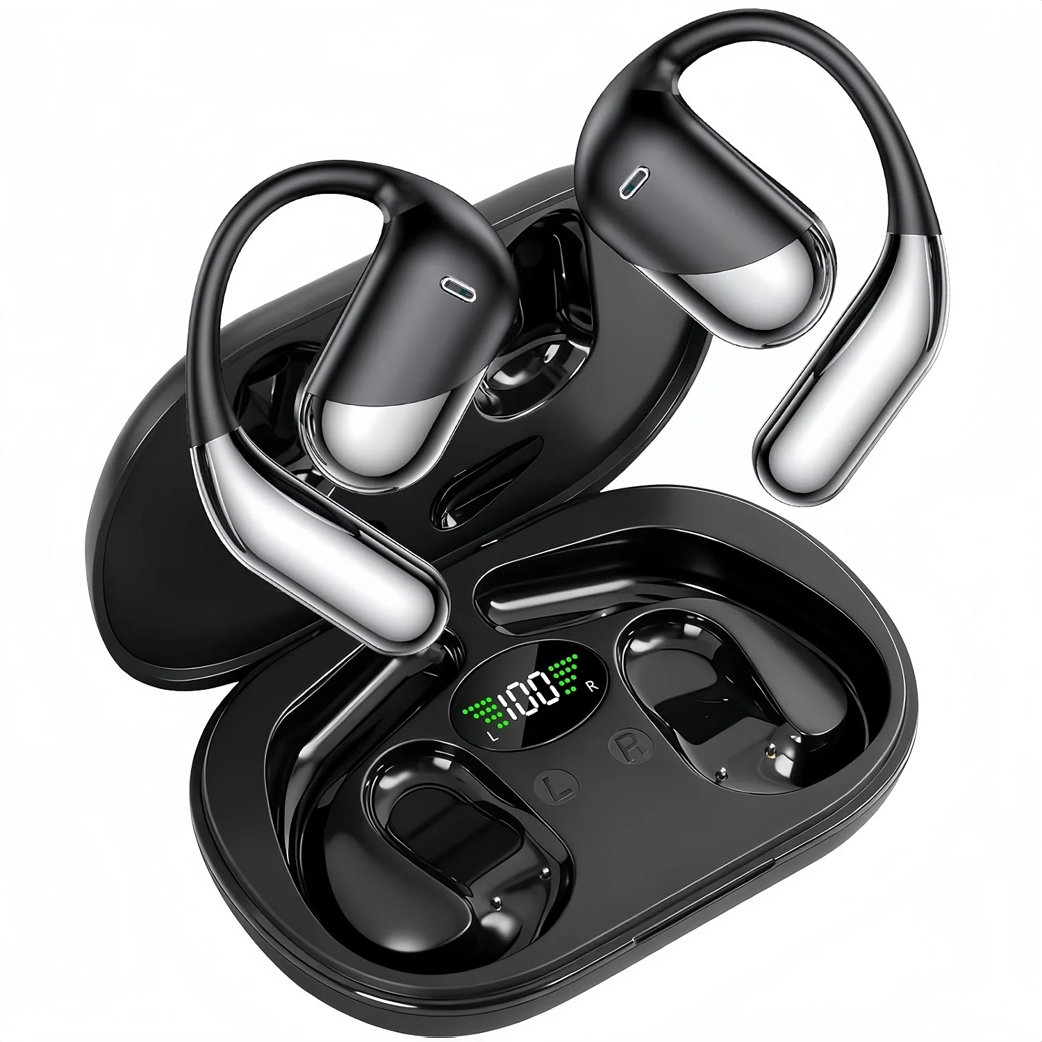 Anc Wireless Over Ear Headphones - Fones de Ouvido Sem Fio Esportivos