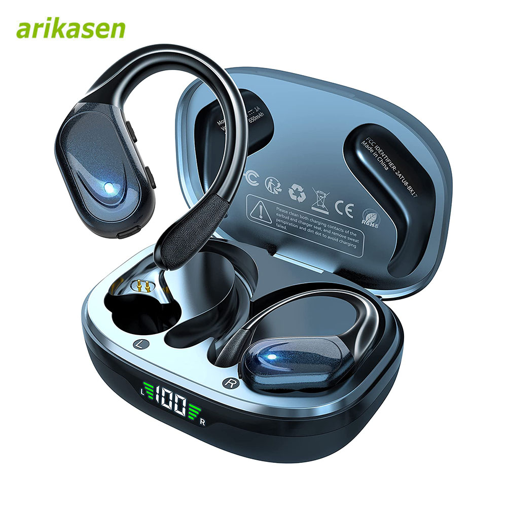 Anc Wireless Over Ear Headphones - Fones de ouvido sem fio esportivos