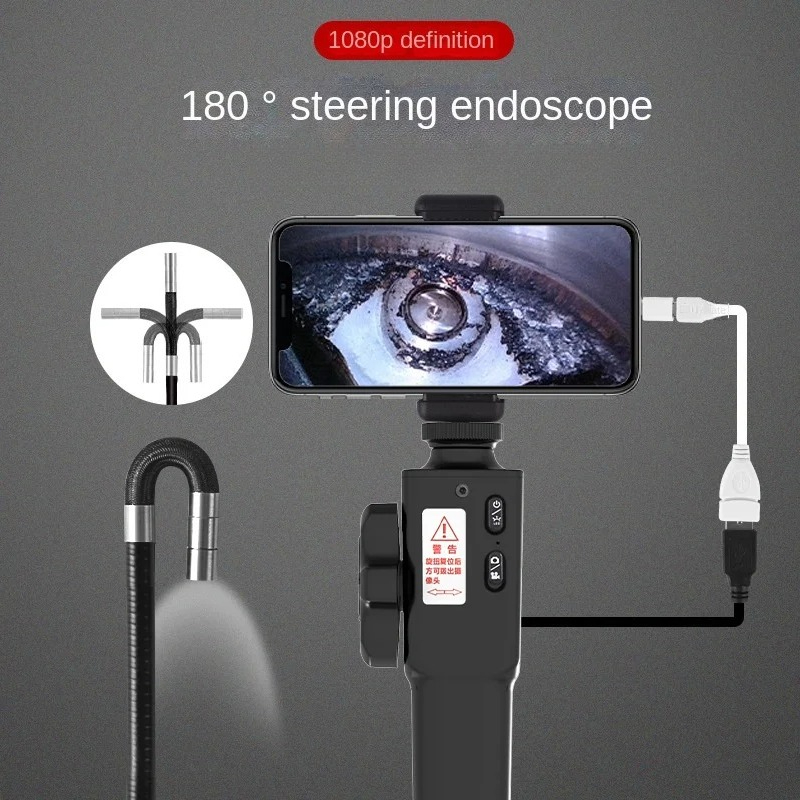 Cameras - Endoscópio Industrial Bidirecional 1080P HD com