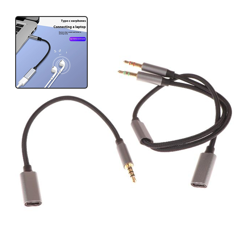 Type C Wired Earphones With Mic - 1 pçs telefone tablet pc acessórios
