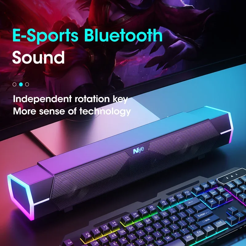 Barra de som estéreo 4d, alto- - Rgb Computer Soundbar For Pc avaliação e preço