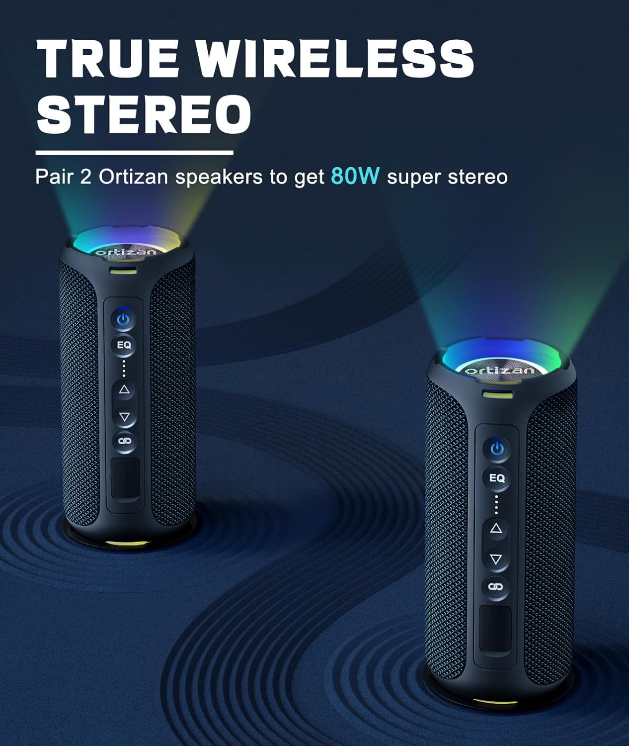 Ortizan alto-falantes bluetoot - Portable Bluetooth Speaker Waterproof Ipx7 avaliação e preço