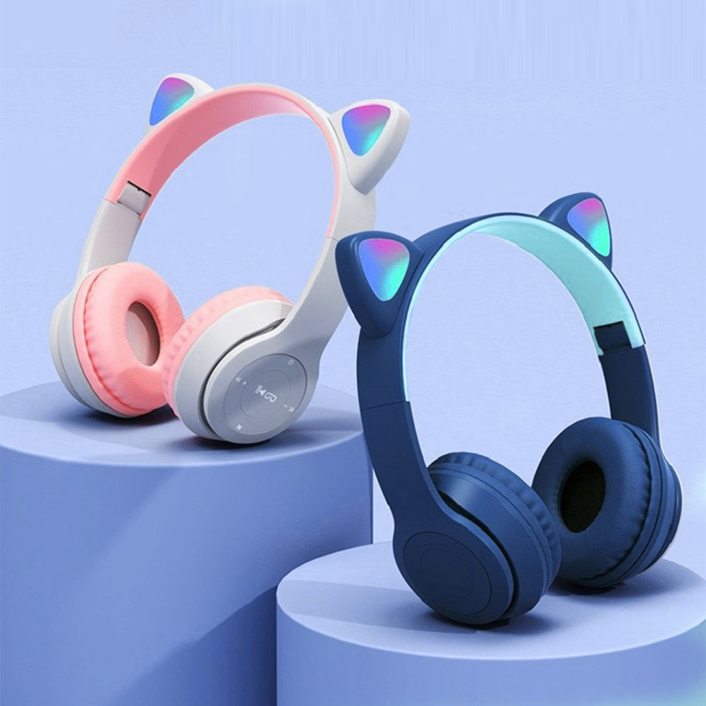 Flash luz bonito orelhas de ga - Cat Ear Bluetooth Headset Led avaliação e preço