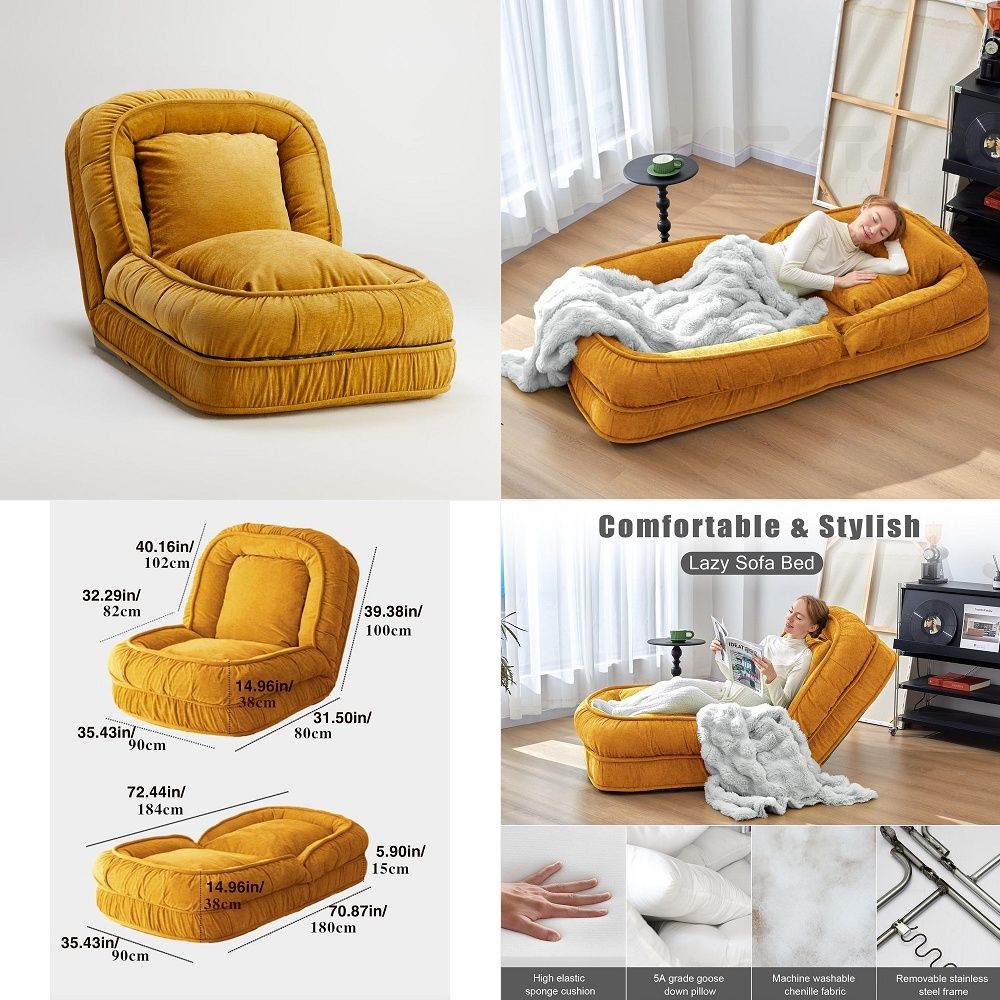 Sofá-Cama Dobrável Preguiçoso, - Cameras avaliação e preço