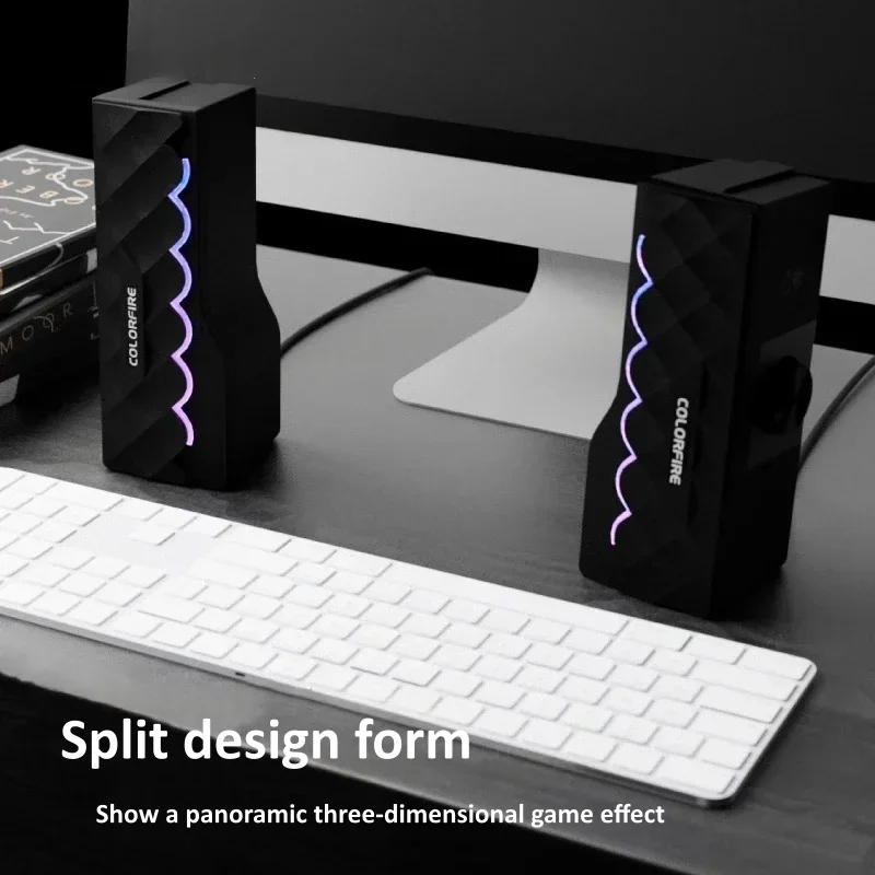 Alta fidelidade qualidade de s - Rgb Computer Soundbar For Pc avaliação e preço