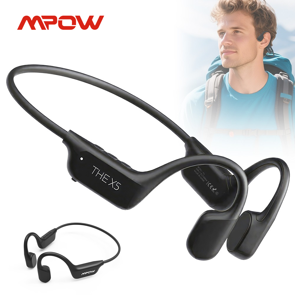Fones de Ouvido Mpow X5 com Co - Open Ear Air Conduction Headphones avaliação e preço