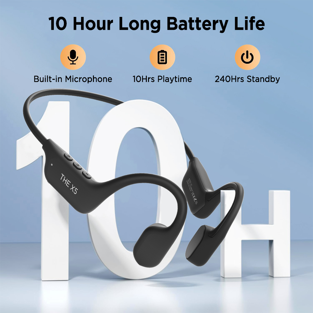Fones de Ouvido Mpow X5 com Co - Open Ear Air Conduction Headphones avaliação e preço