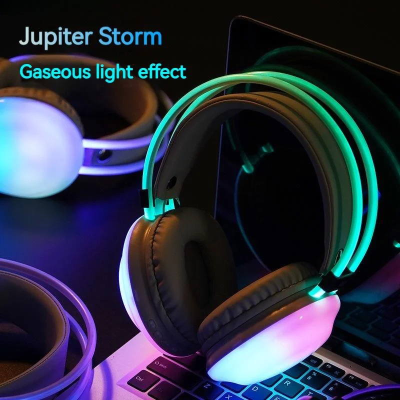 Gamer sem fio bluetooth fones  - Gaming Headset With Mic Rgb avaliação e preço