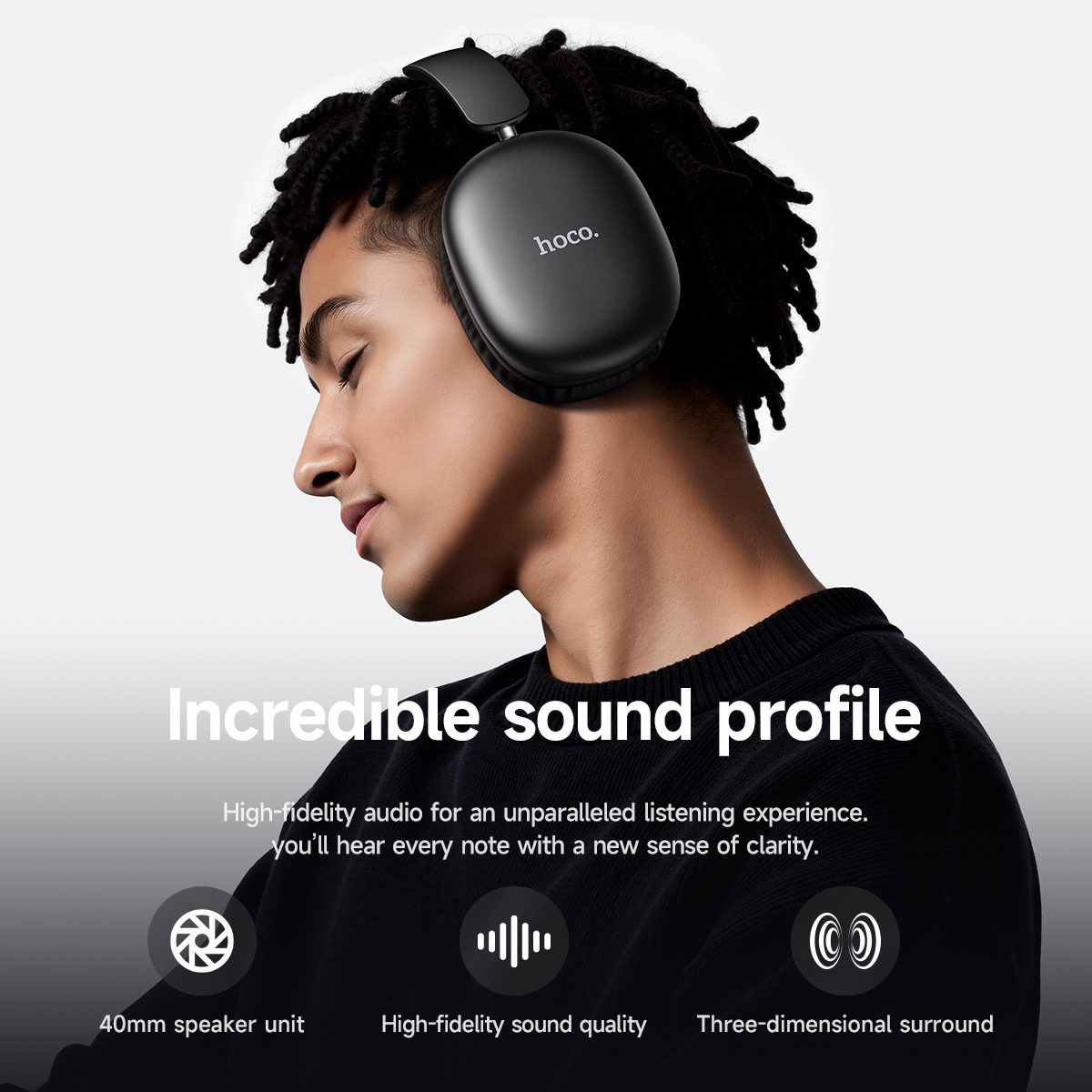 Hoco w73 dobrável bluetooth 6. - Anc Wireless Over Ear Headphones avaliação e preço