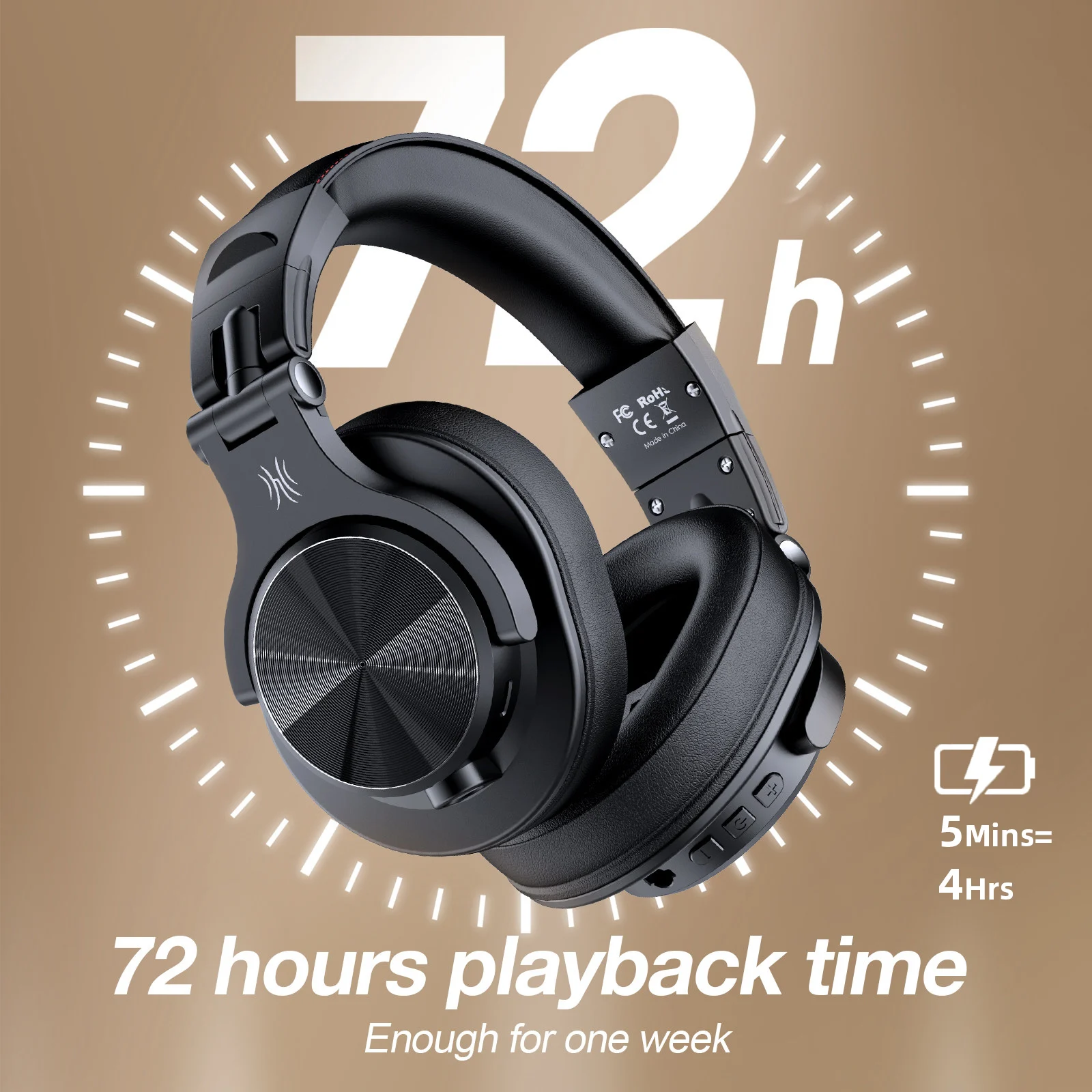 Fones de Ouvido Bluetooth Oneo - Anc Wireless Over Ear Headphones avaliação e preço