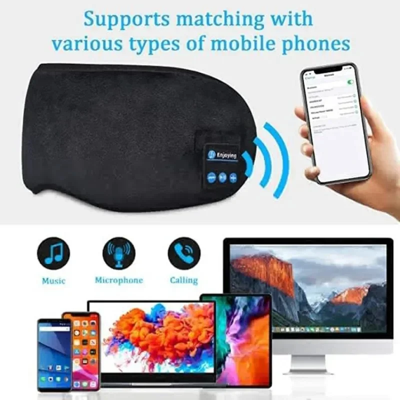 Faixa de Cabeça Sem Fio Blueto - Sleep Mask Headphones Bluetooth avaliação e preço