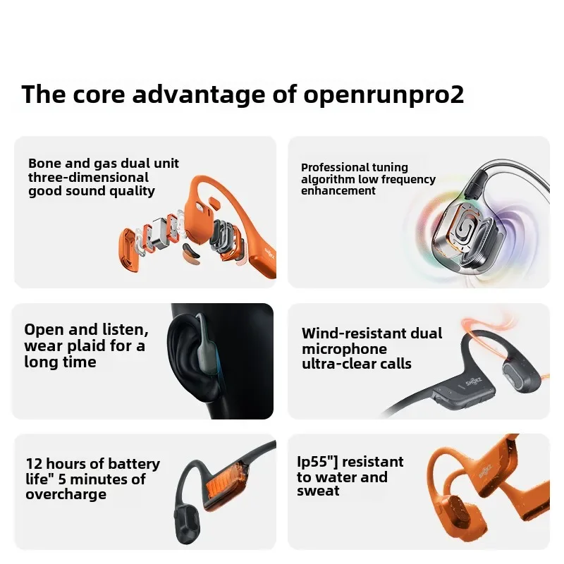 Fones de Ouvido SHOKZ OpenRun  - Bone Conduction Running Headphones avaliação e preço