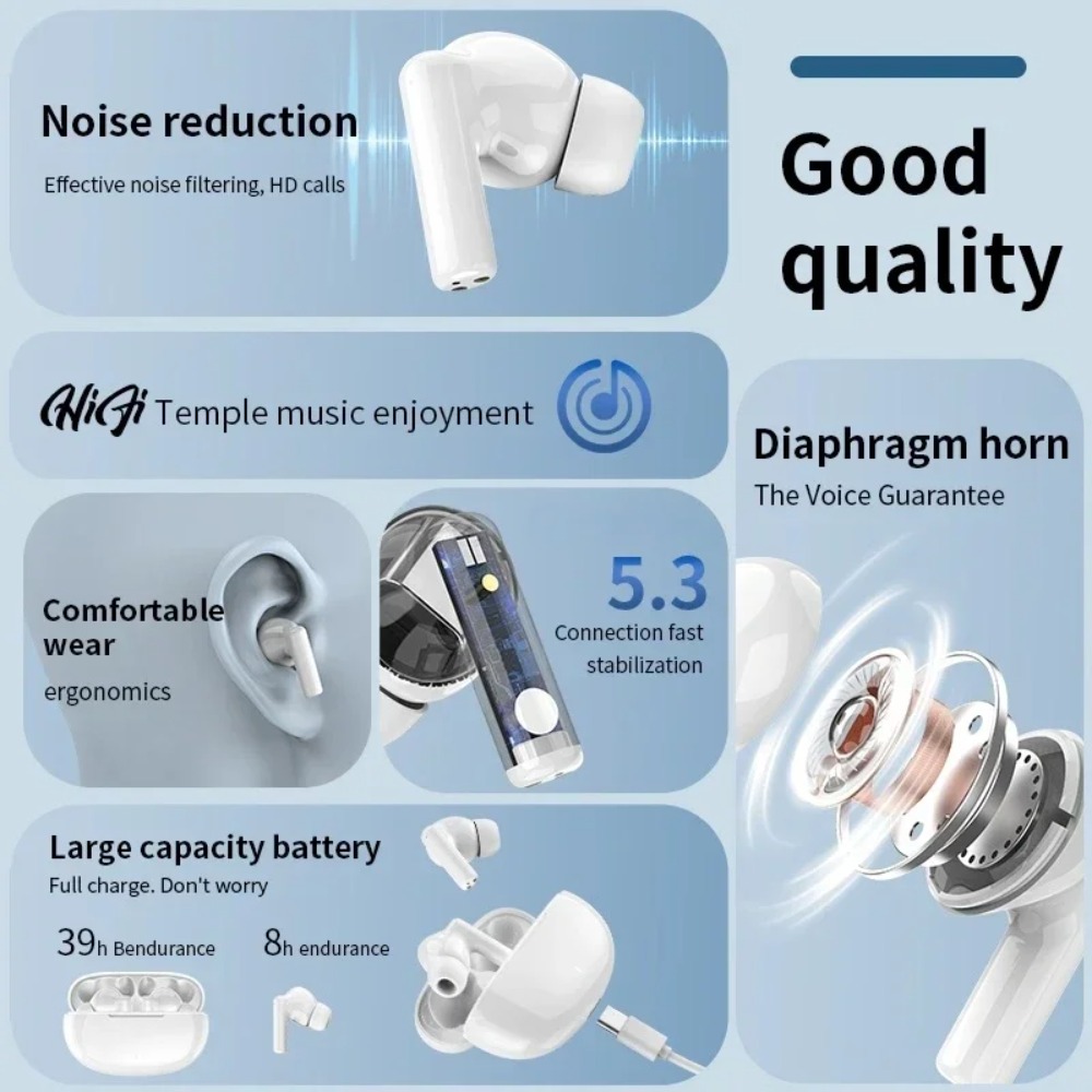 Novo fone de ouvido Bluetooth  - Tws Earbuds Bluetooth 5.3 avaliação e preço