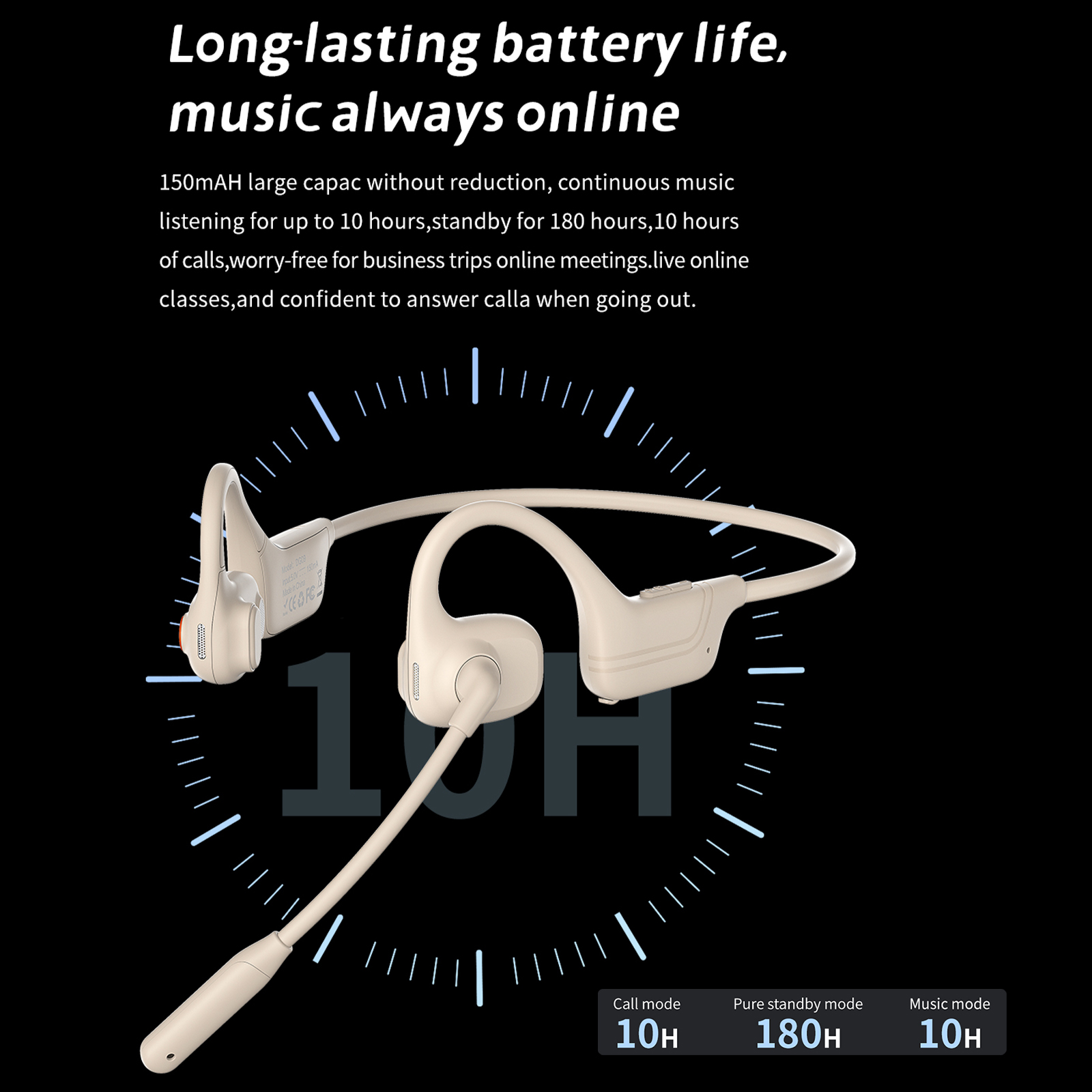 Fone de Ouvido por Condução Ós - Bone Conduction Running Headphones avaliação e preço