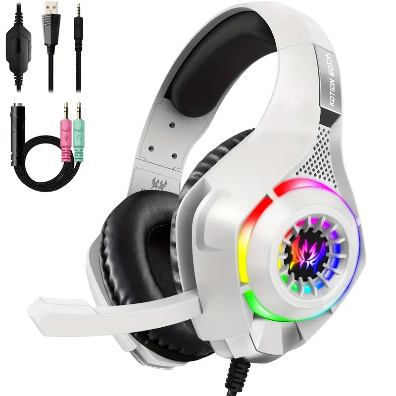 Fone de Ouvido Gamer para PC,  - Gaming Headset With Mic Rgb avaliação e preço