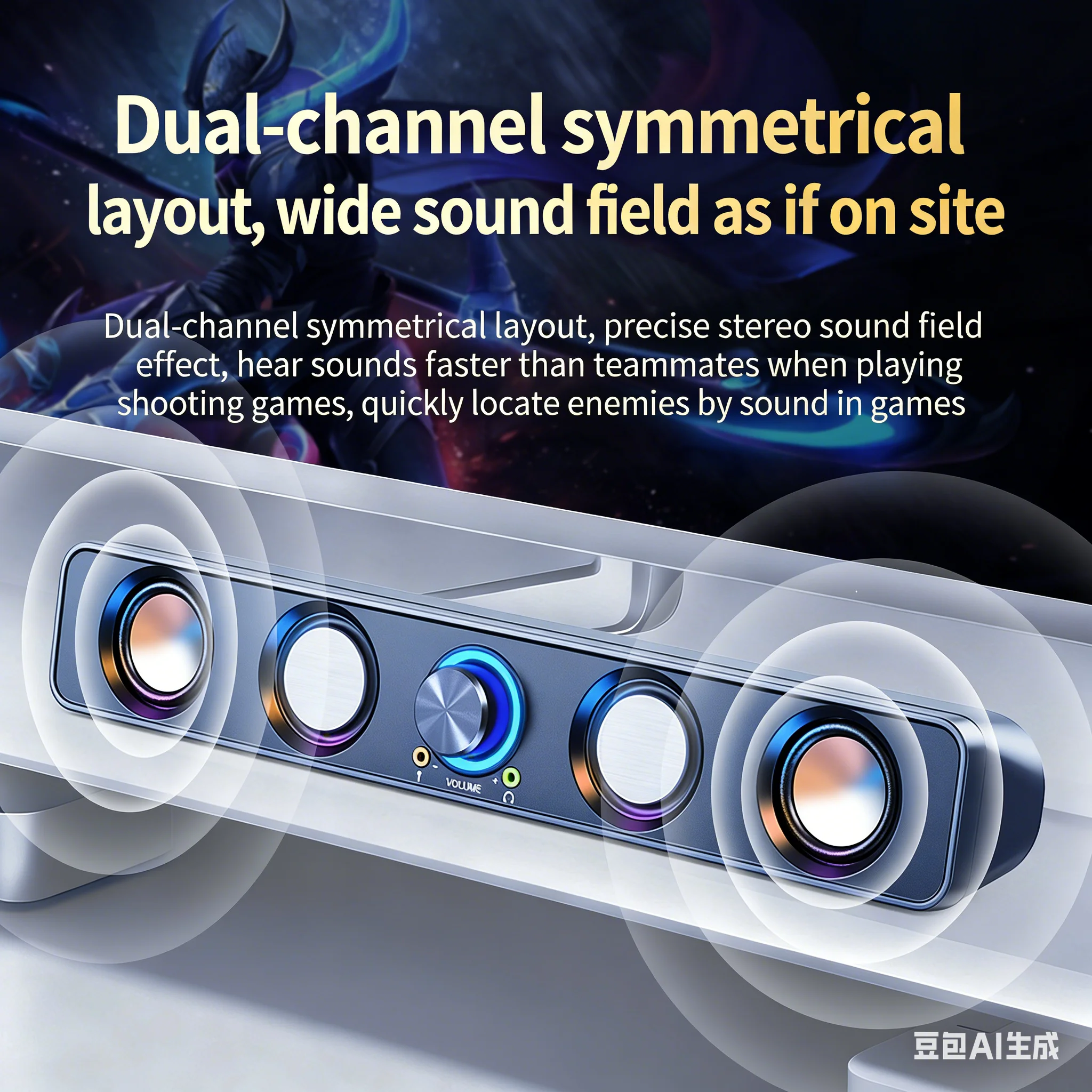 Sistema de Som para Home Theat - Rgb Computer Soundbar For Pc avaliação e preço