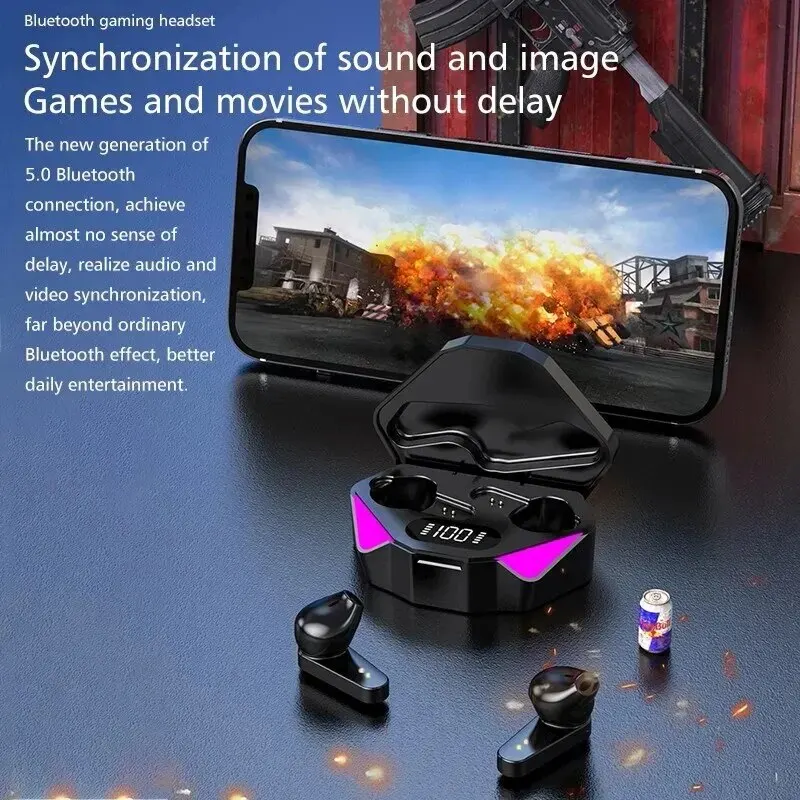 Tws sem fio bluetooth 5.3 fone - Gaming Headset With Mic Rgb avaliação e preço