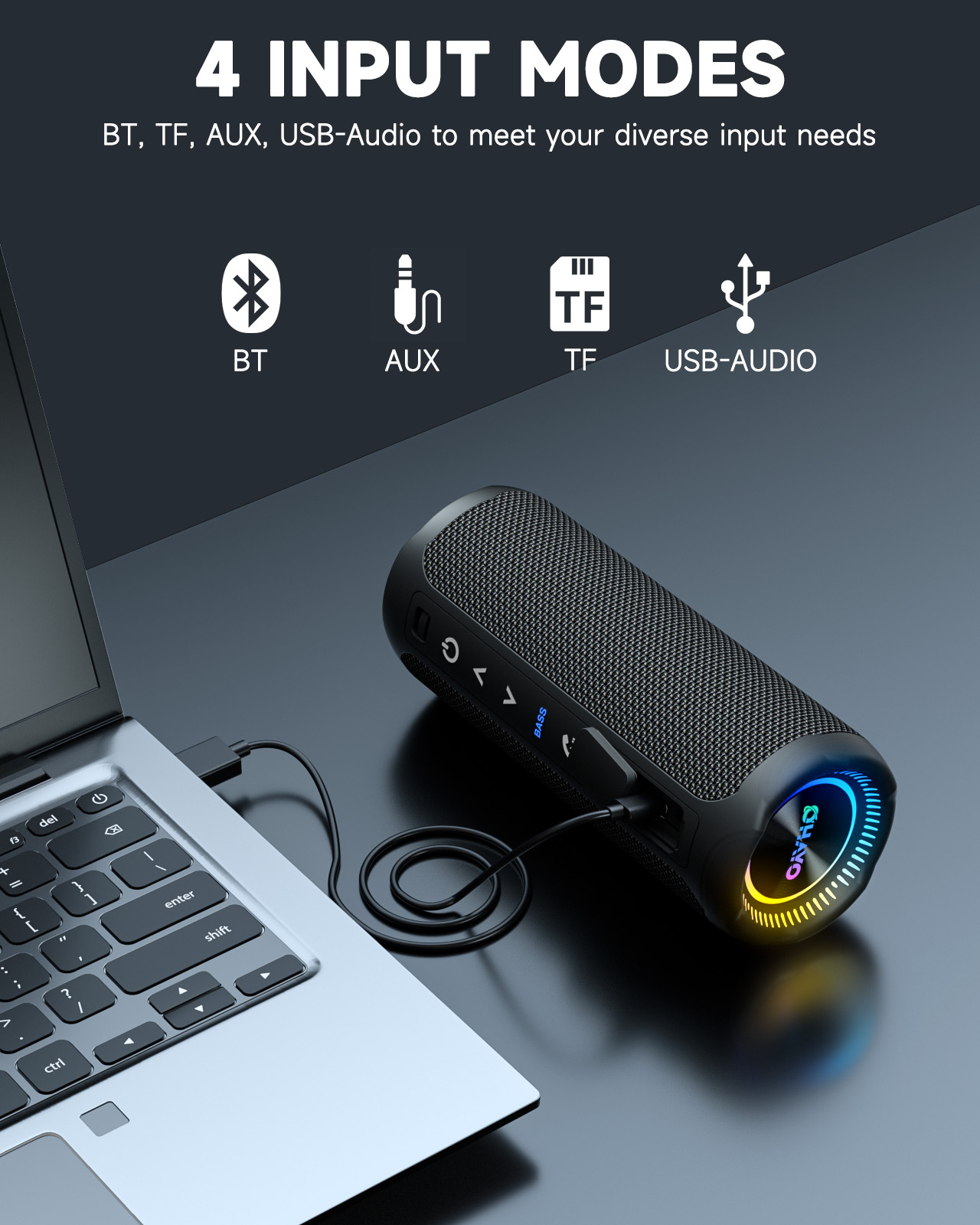 OHAYO X10MAX Alto-falante Blue - Portable Bluetooth Speaker Waterproof Ipx7 avaliação e preço