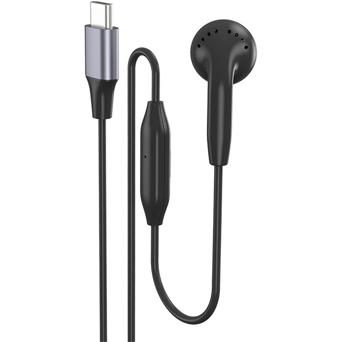 Fone de Ouvido Mono com Fio DT - Type C Wired Earphones With Mic avaliação e preço